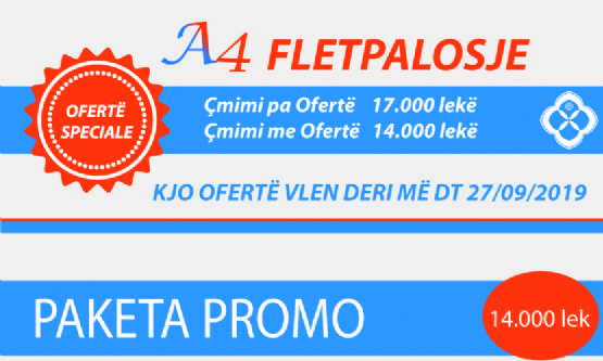 Oferte per FLATPALOSJE A4 